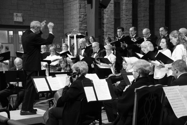 Conductor and Choir Performing